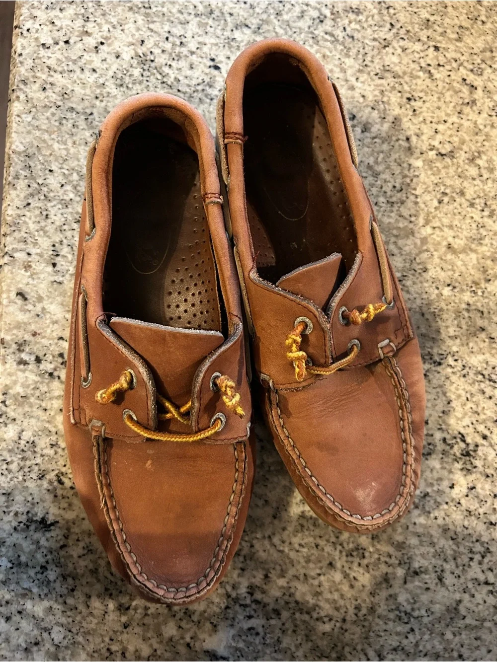 Bass Brown Leather Boat Shoes